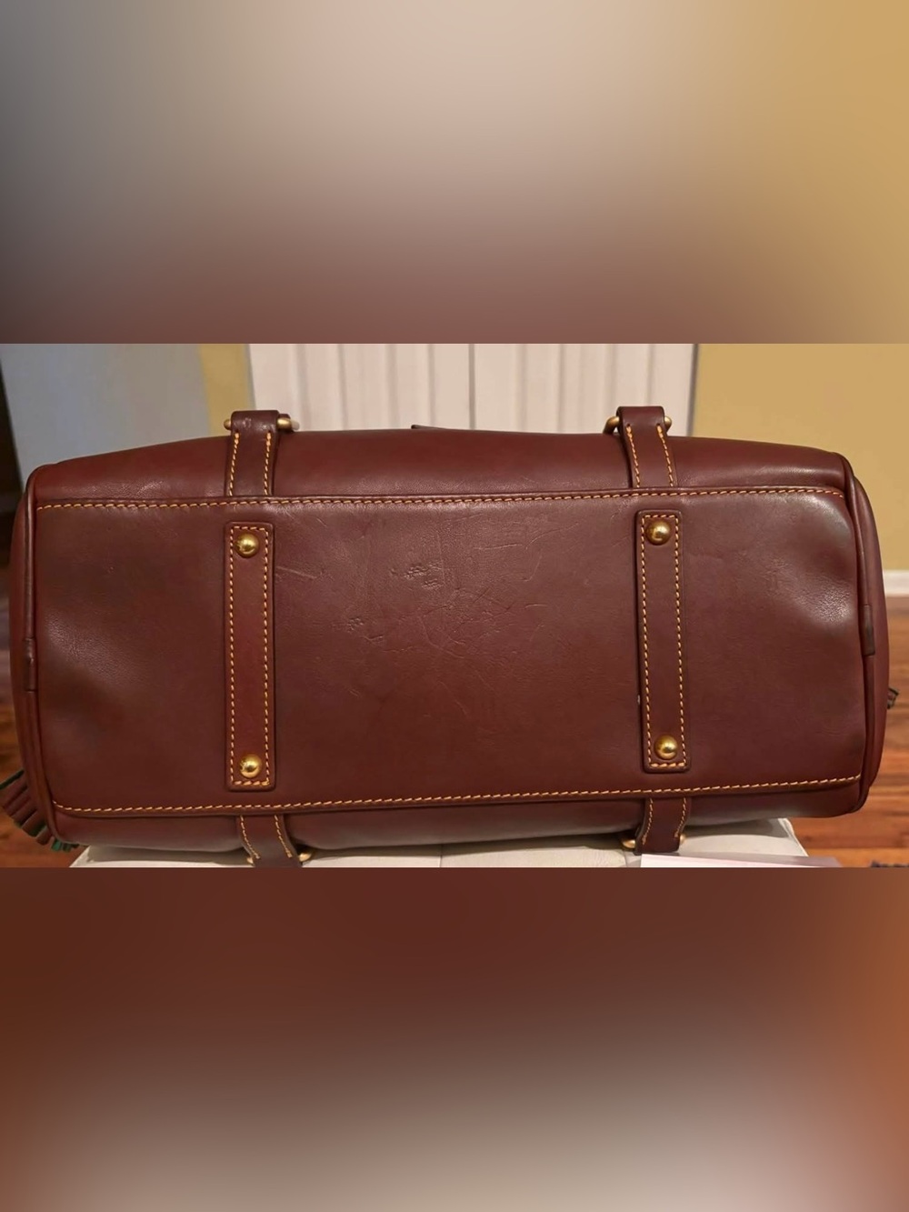Dooney & Bourke Large Florentine Chestnut - Picture 7 of 9
